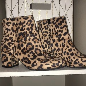 Leopard booties